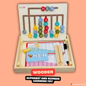 Wooden Alphabet and Number Learning Toy